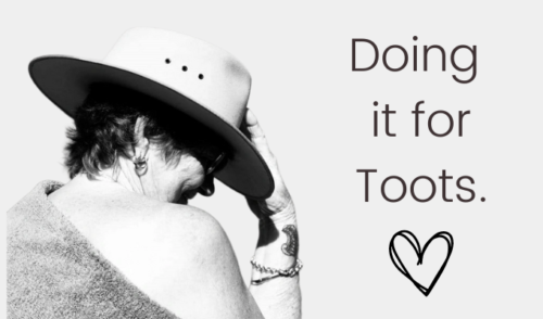 Doing it for Toots Gratitude Walk fundraiser.