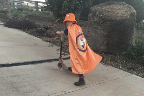 Gratitude Walk Super Hero Capes