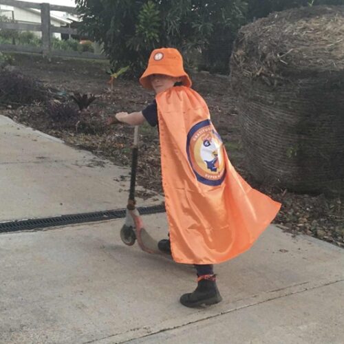 Gratitude Walk Super Hero Capes